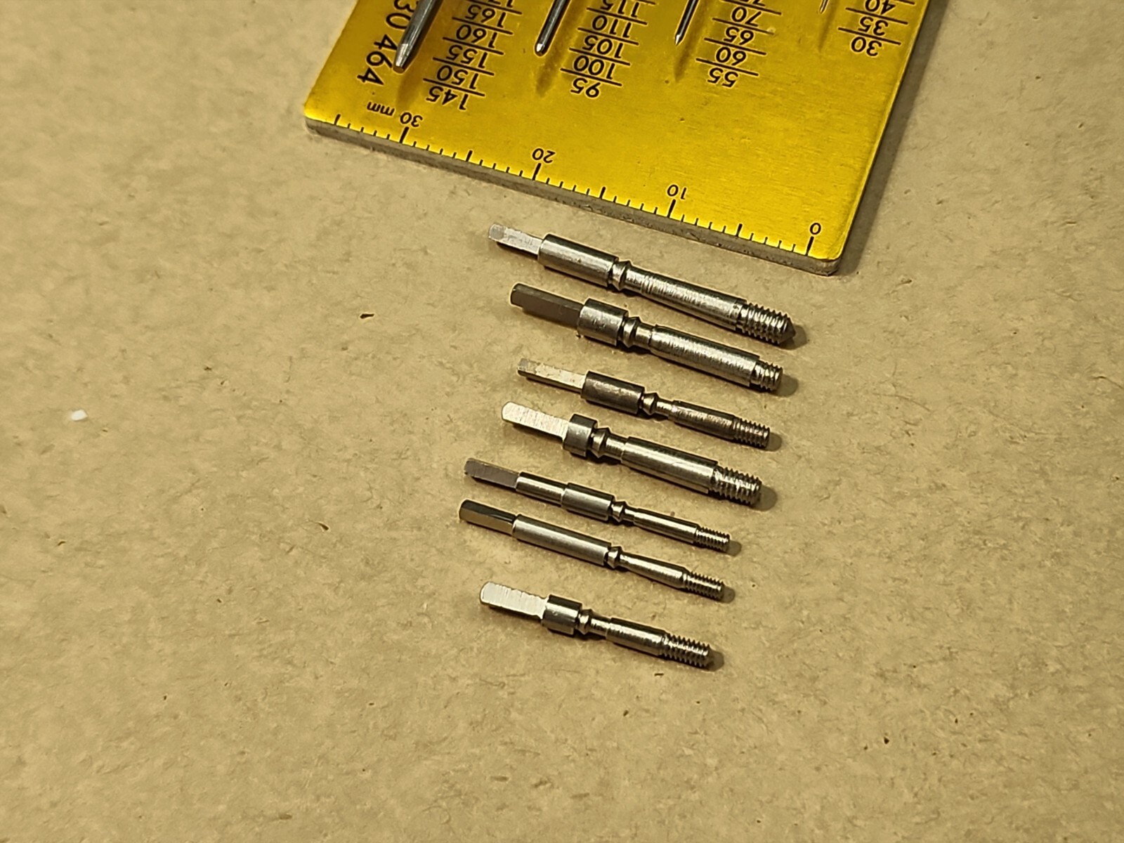 Lot Of 7 Mixed American Pocket Watch Stems