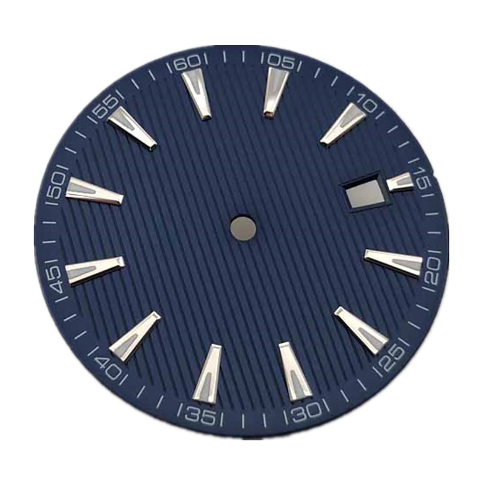 33.5mm Blue Watch Dial Face Plate Date @3 For NH35/NH35A Movement Replacement L