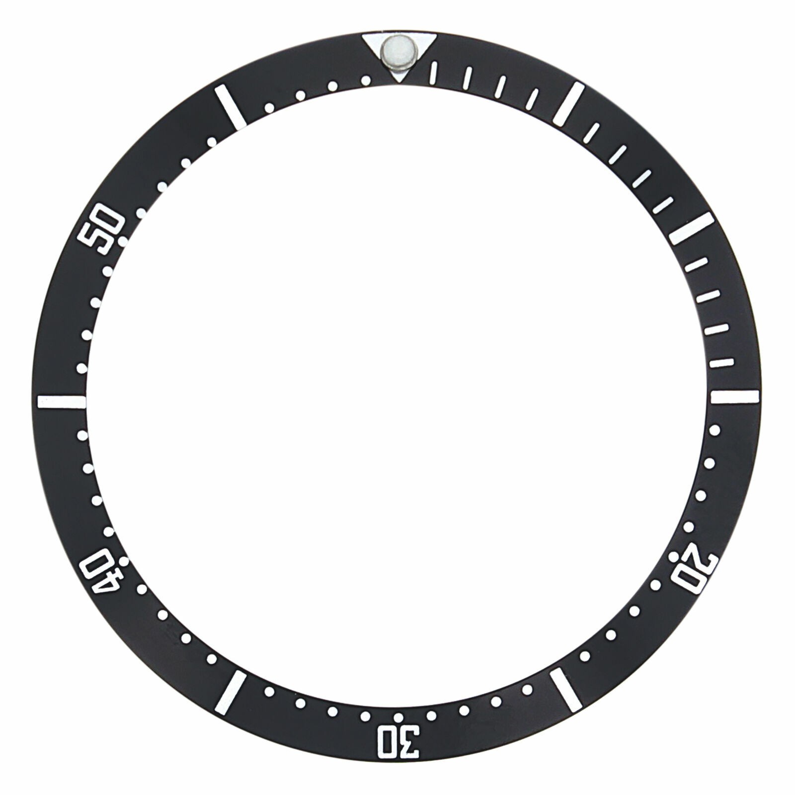 Black Aluminum Replacement Bezel Insert 38x32mm Diver Watch