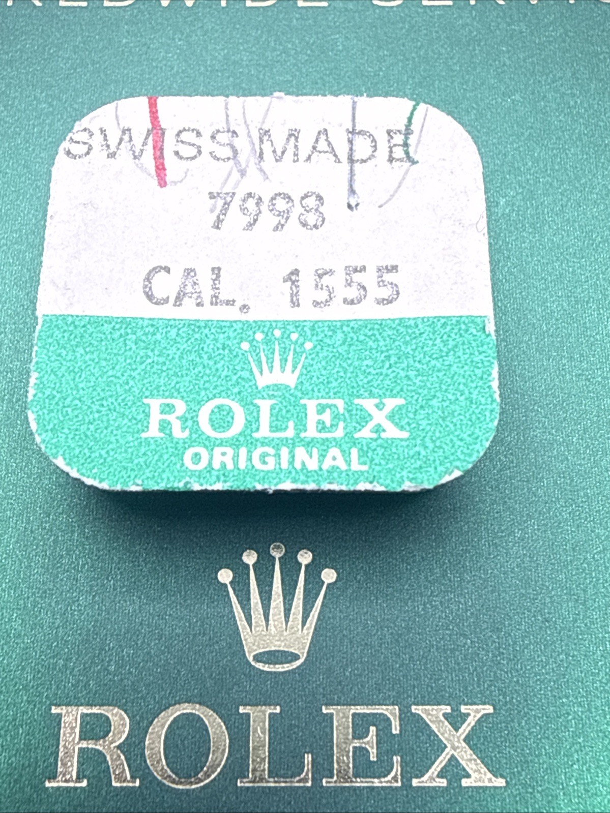 Genuine Rolex 1555-7998 Set of Screws New Sealed Package