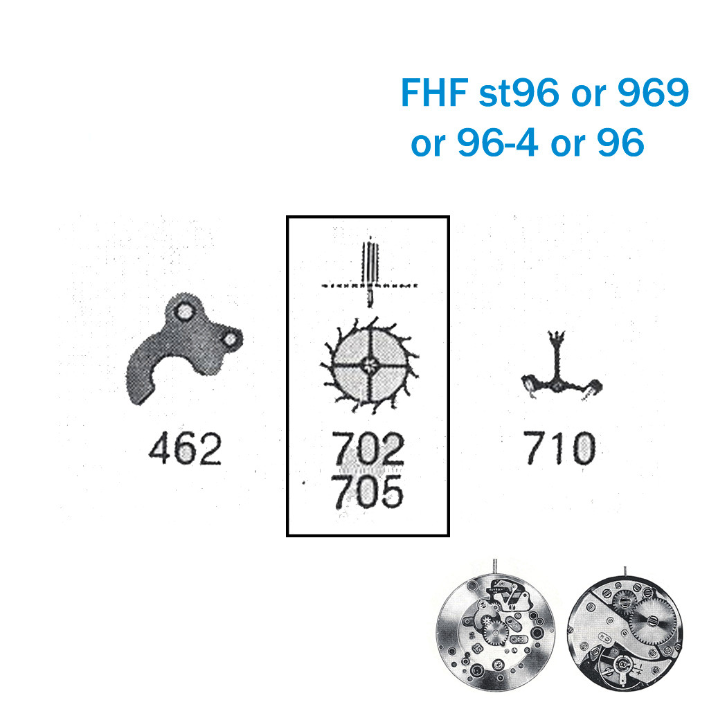 Escape Wheel- Swiss Made-Part Number 705 For FHF ST96/969/96-4/96.