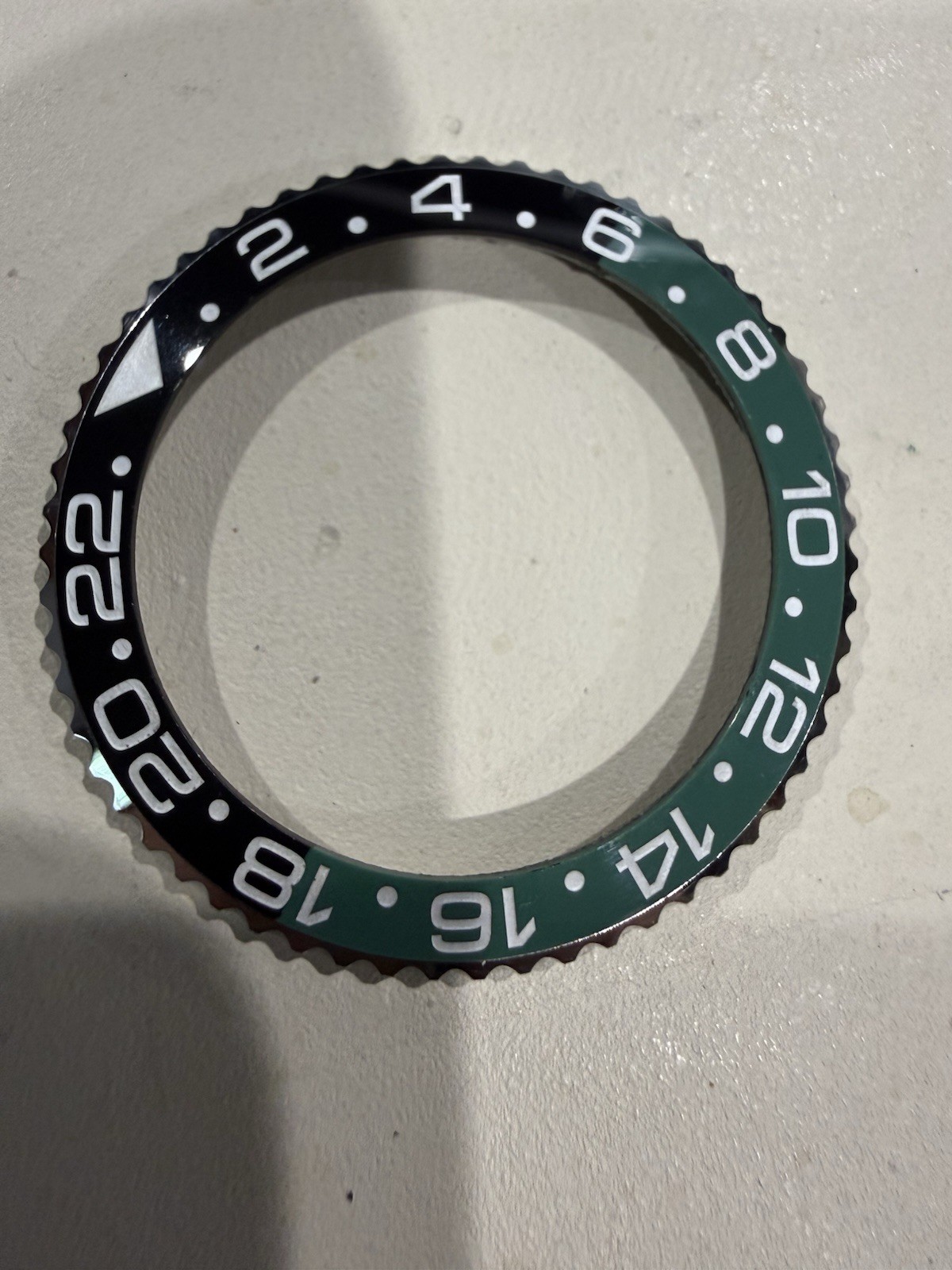 Black & Green Ceramic Bezel Insert Fits Rolex GMT Master II 116710LN 40mm