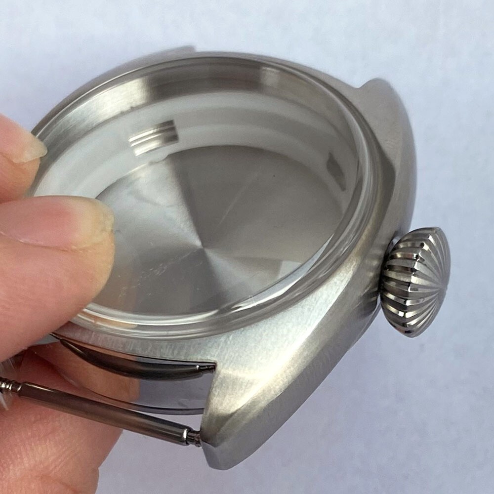 39mm Double Domed AR Sapphire Glass Watch Case 200M Diver Swim Fit NH35A NH36A