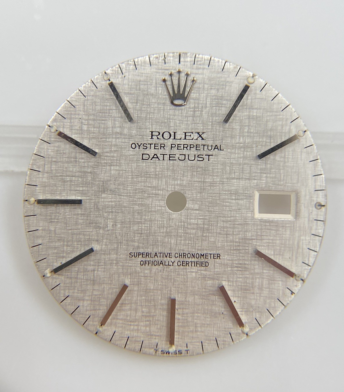 Original Rolex 36mm Datejust 16014 16220 16234 Cal. 3035 Silver Linen Dial
