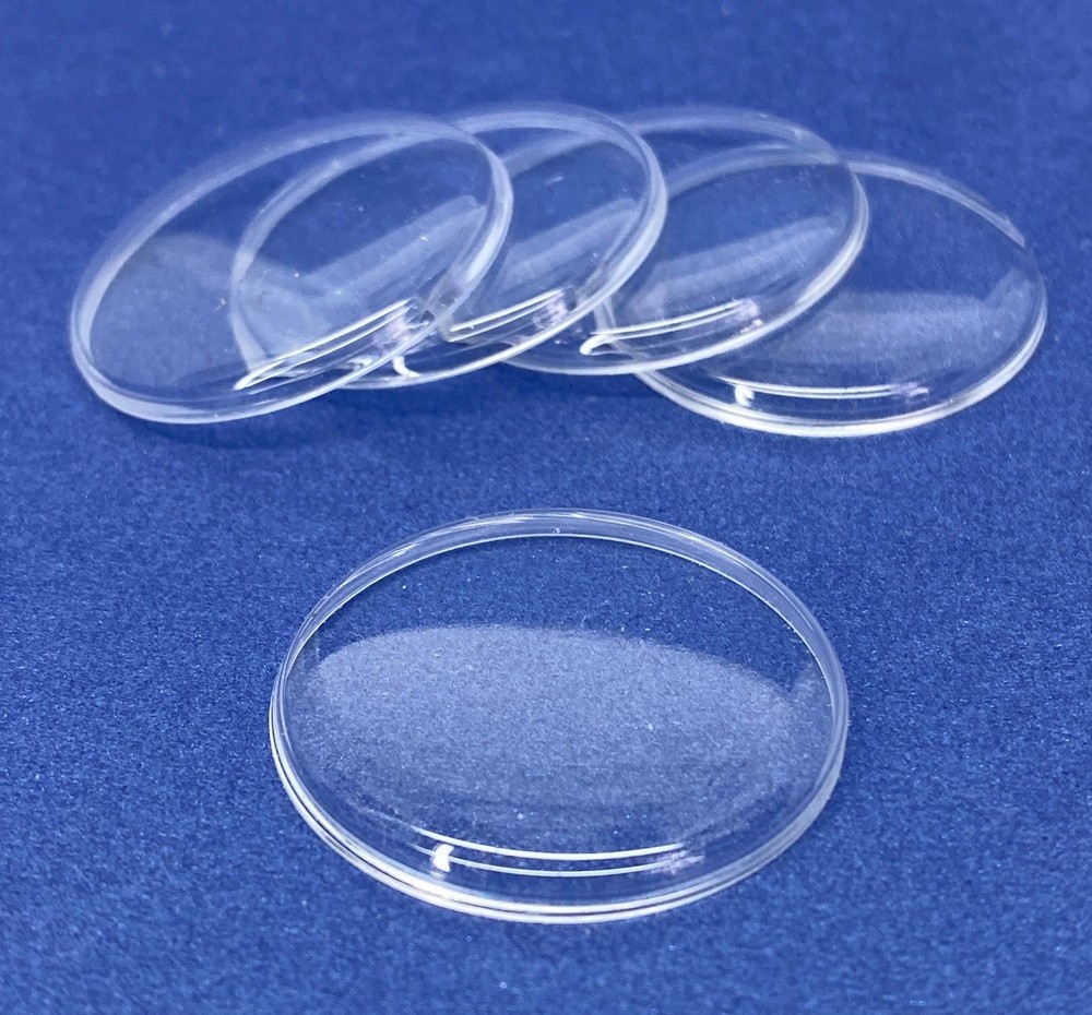 🕒5x Acrylic Watch Crystal | 32.2mm x 1.0mm Flat Top | USSR Vintage Plexiglass