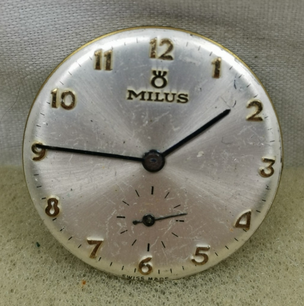 Milus by Hefik 15j Cal. 180??? Swiss Wristwatch Movement Parts/ Repair!