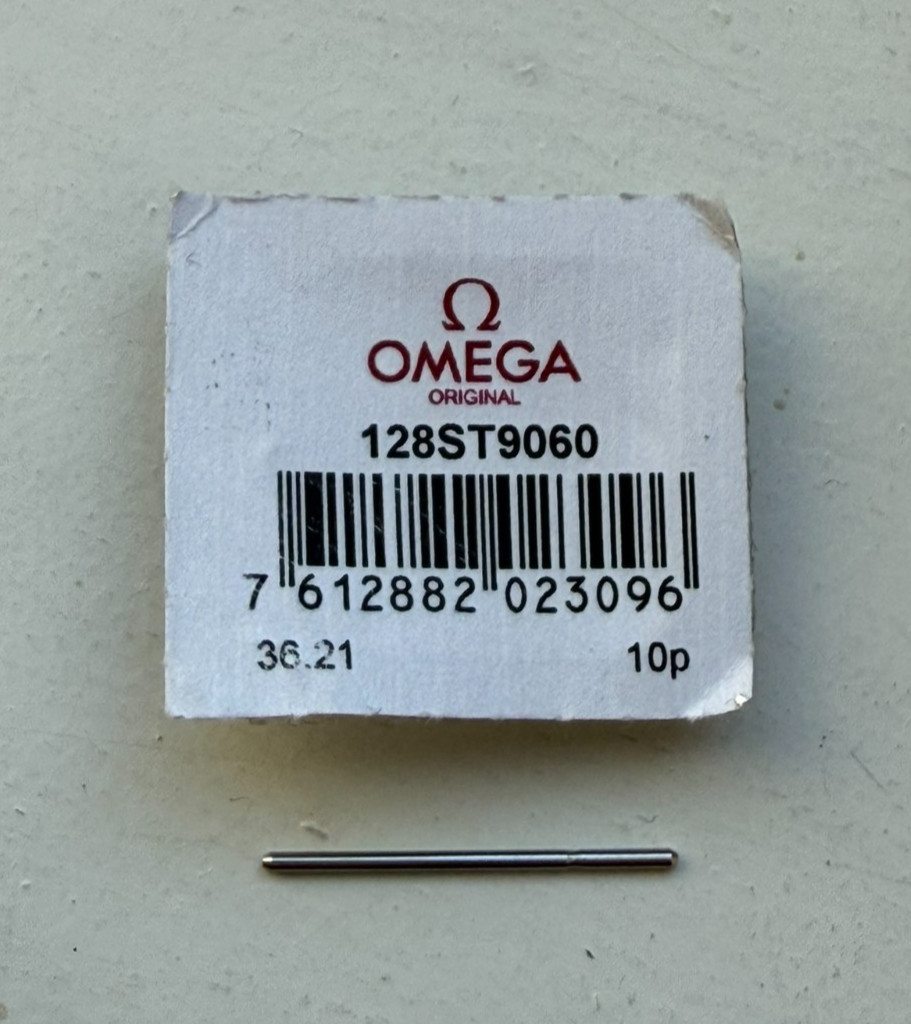 1x Genuine Omega Bracelet Link Stainless Steel Pin 128ST9060
