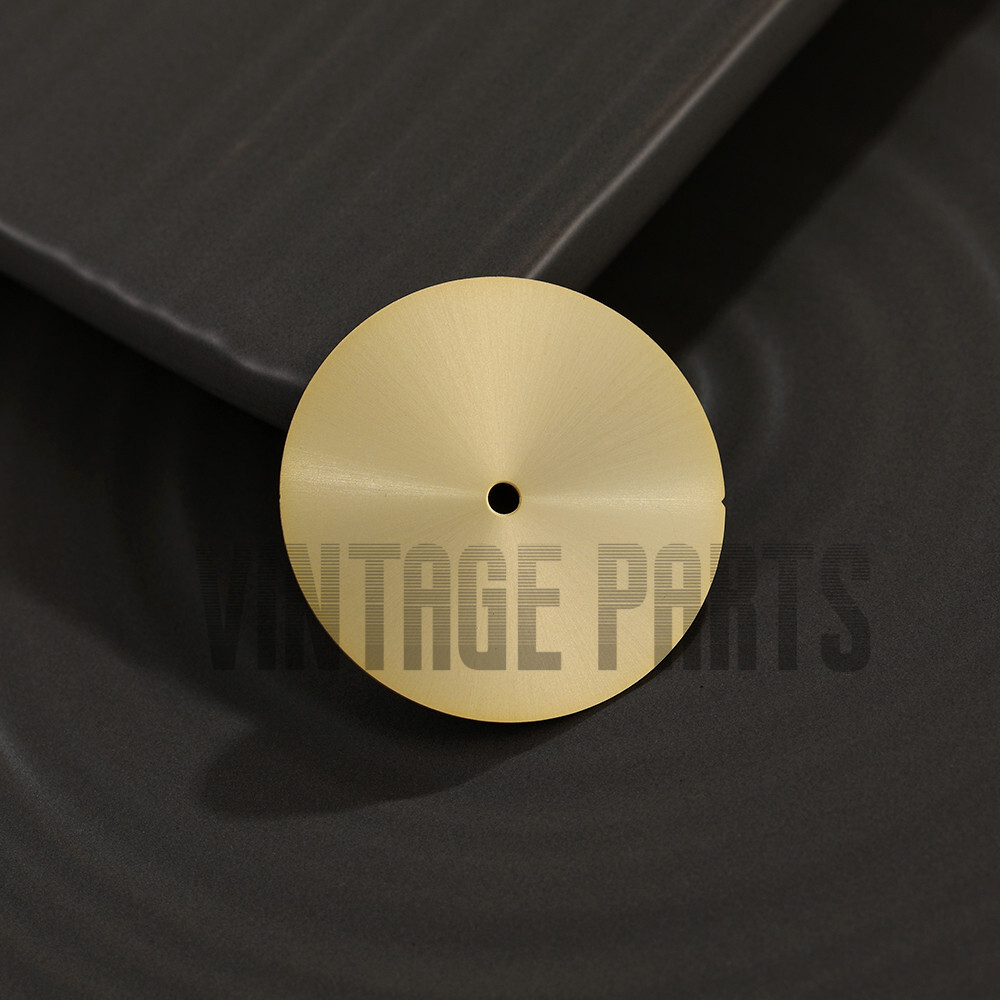 28.5mm No Calendar Window Style Gold Brushed Watch Dial Fit For NH35/36 Movement