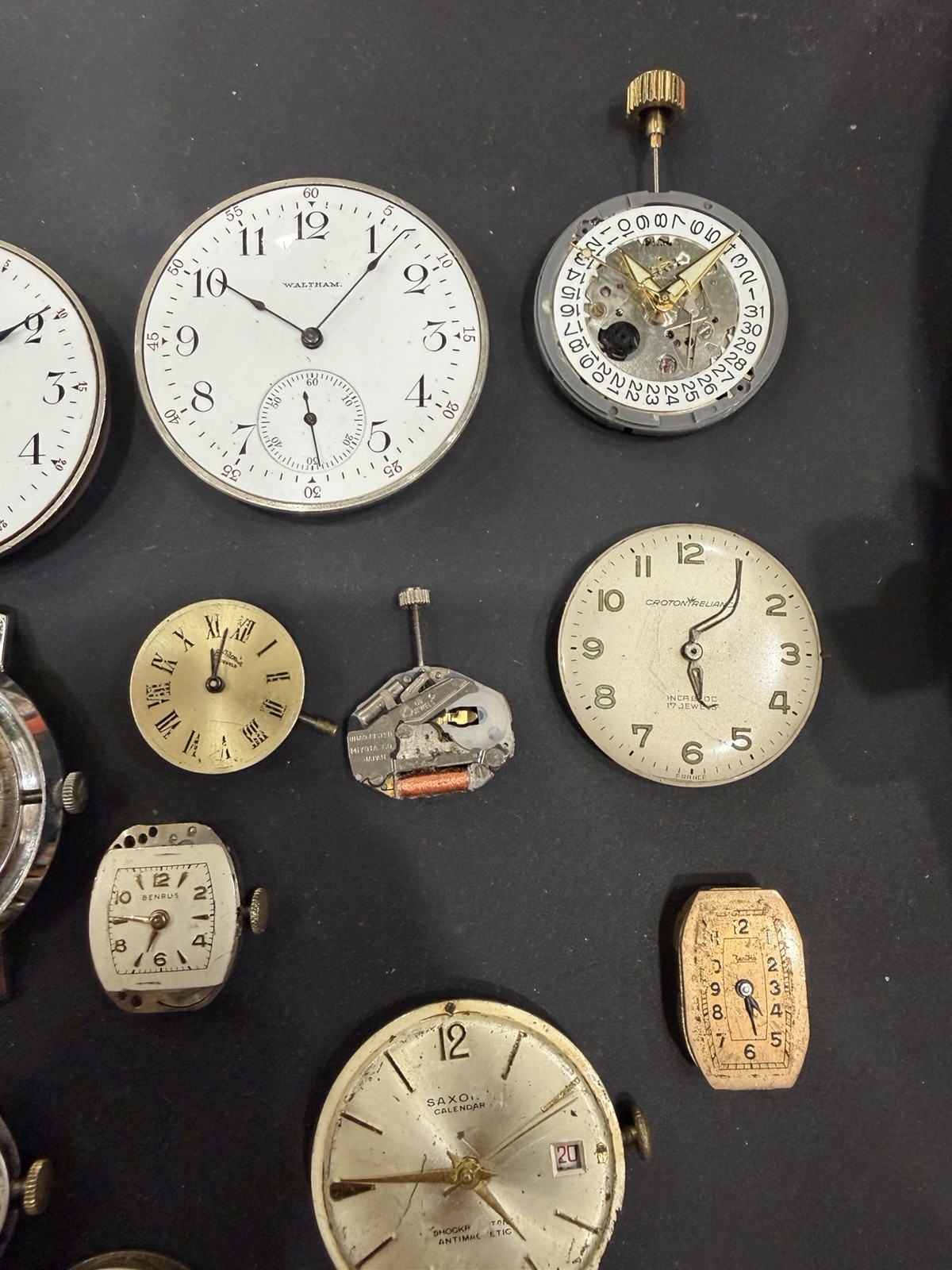 Watch Lot Movements Dials Parts Repair – Bulova Elgin Waltham Accutron