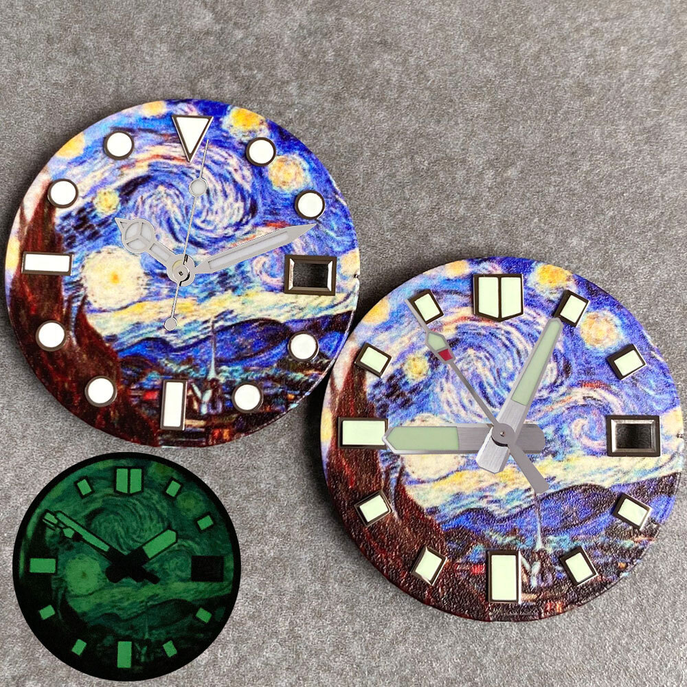 Starry Sky Watch Dial Blue Dial for NH35 NH36 NH38 NH70 NH71 NH72 Full Luminous