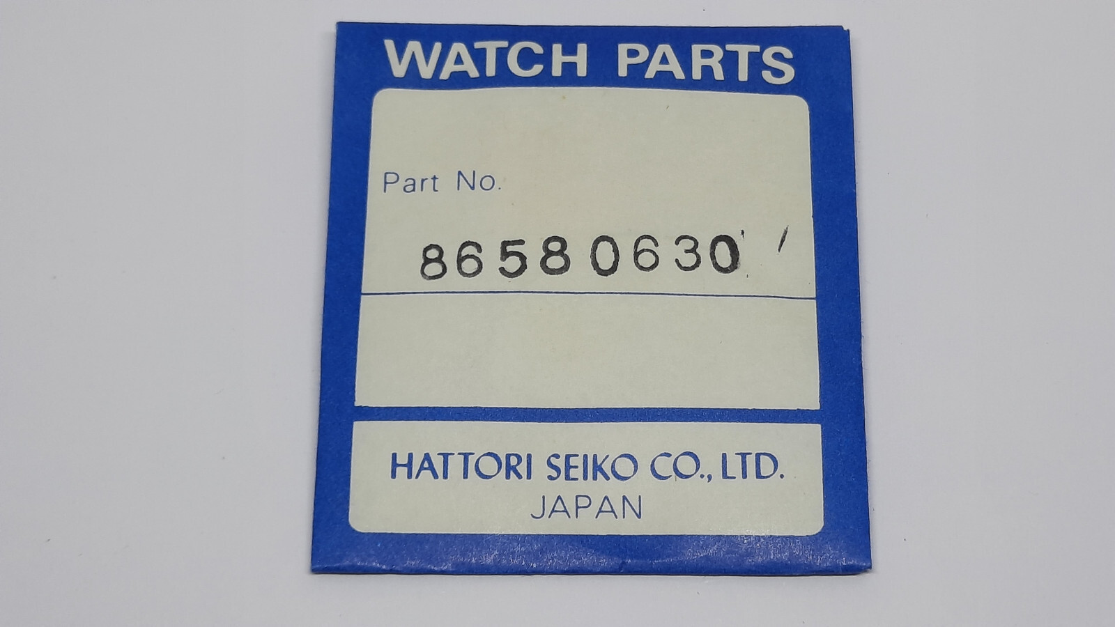 Genuine NOS Seiko Crystal Gasket 86580630 for 5H22-6030, 5H22-6070, 5H22-6080