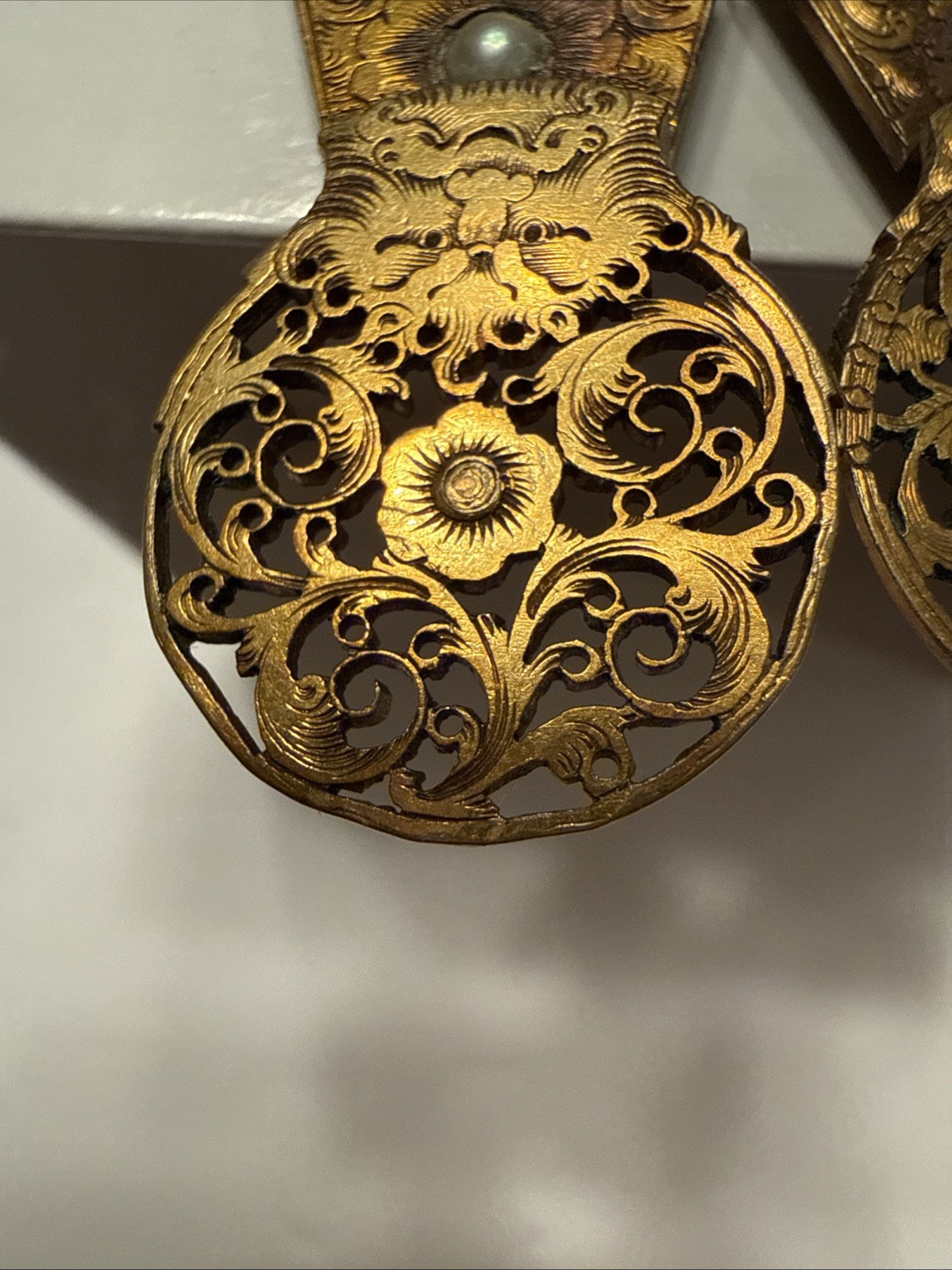1700-1800’s Antique Pocket Watch Cocks Rooster Georgian Clip On Earrings
