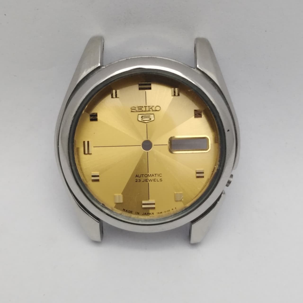 Seiko 5 Automatic 7S36-00X0 Japan Men’s Watch Case and Dial Only For Parts