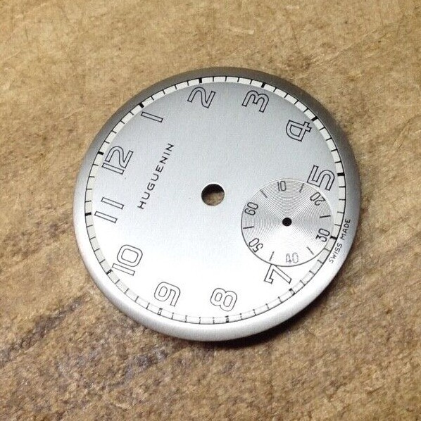 Vintage HUGUENIN Watch Dial – Measures Approximately 25.5 mm – N.O.S