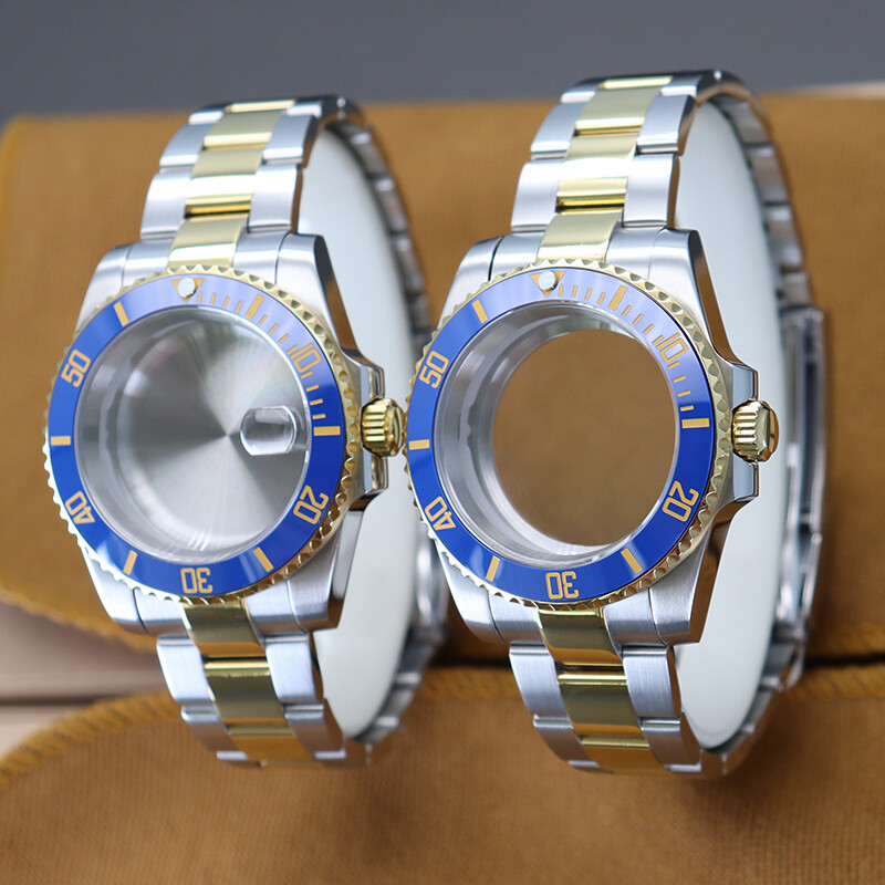 40mm diver Watch Cases 904 Strap Sapphire For Seiko Nh35 Nh36 nh38 Eta2824 8215