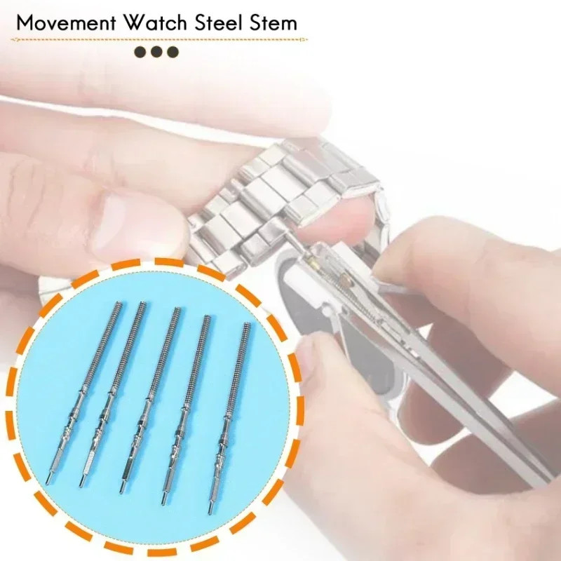 1/2/3/4pcs Movement Watch Steel Kit Watch of Parts for Watch Stem Spare Parts