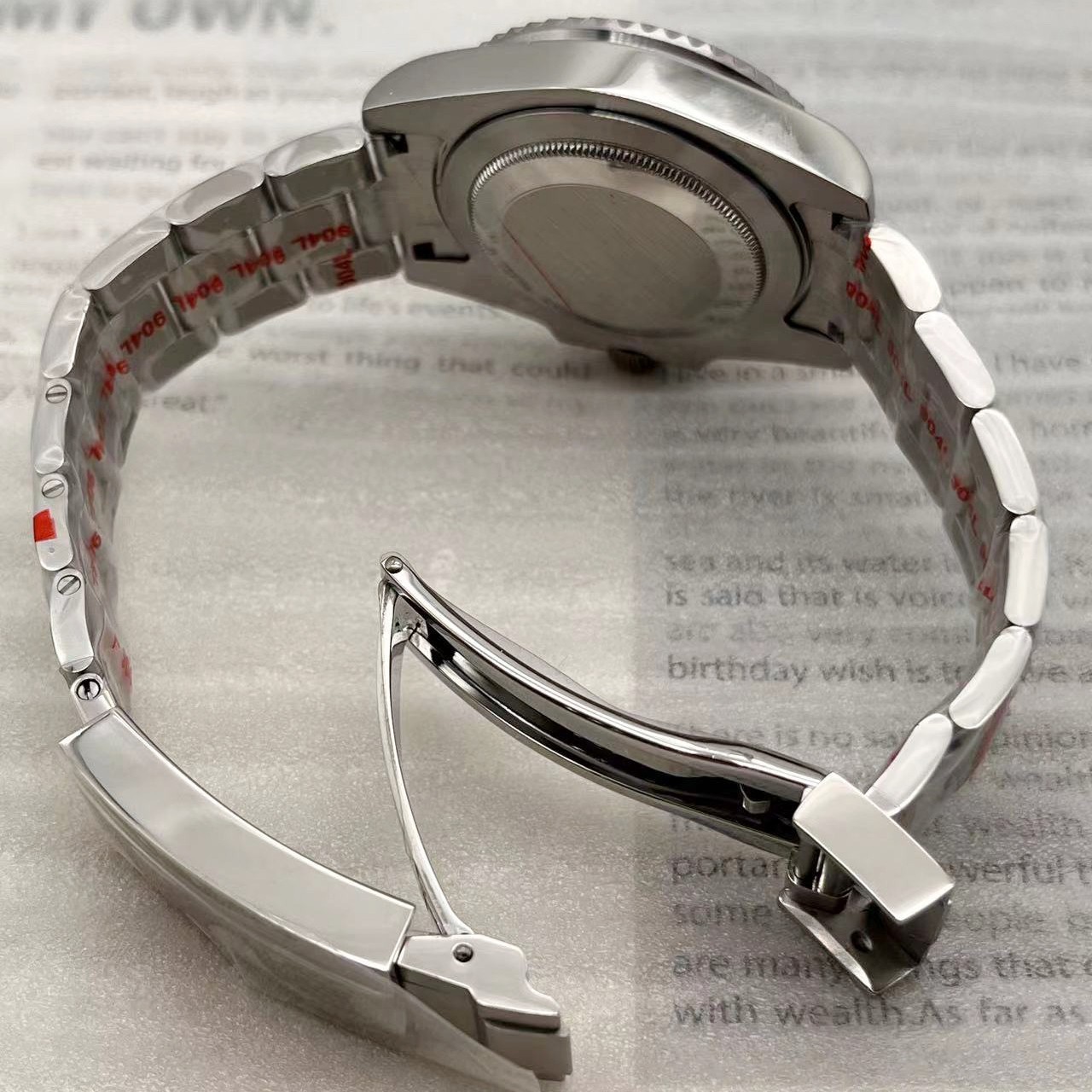40MM SUB Watch Case Ceramic Bezel Sapphire Glass Fit NH34A NH35 NH36 Movement