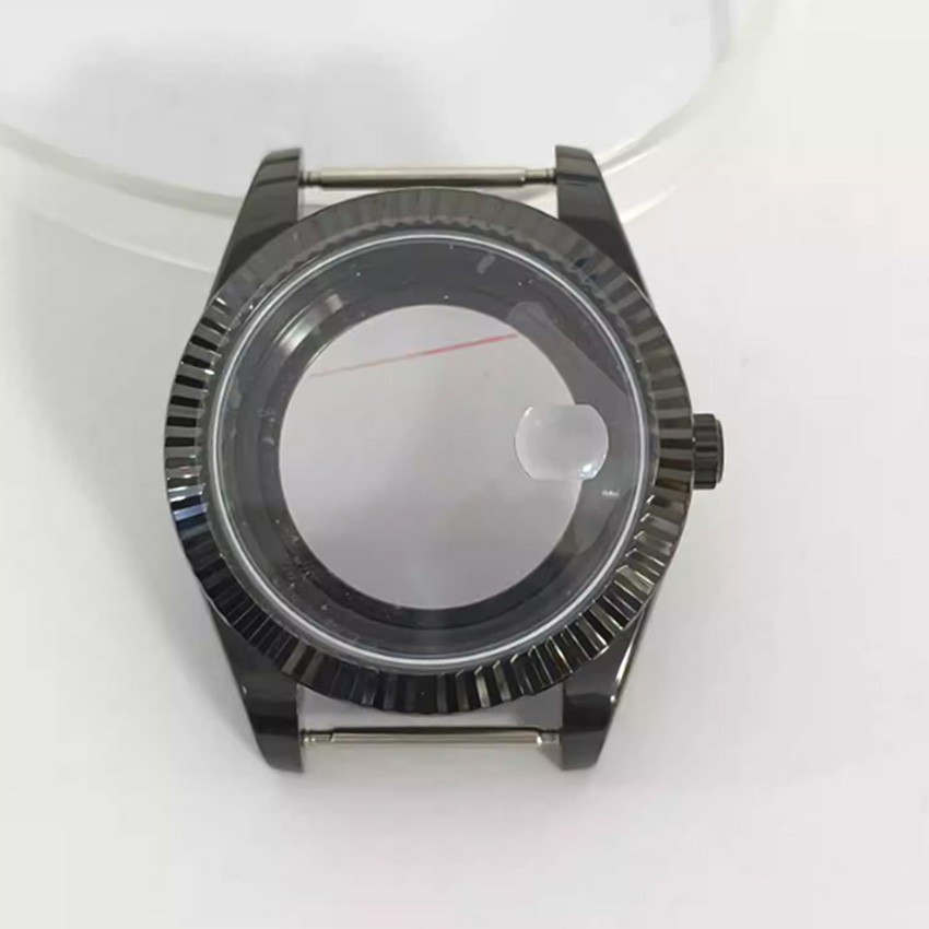 Watch Case Colorful Transparent Sapphire Crystal Watch Case for 8285 Movement