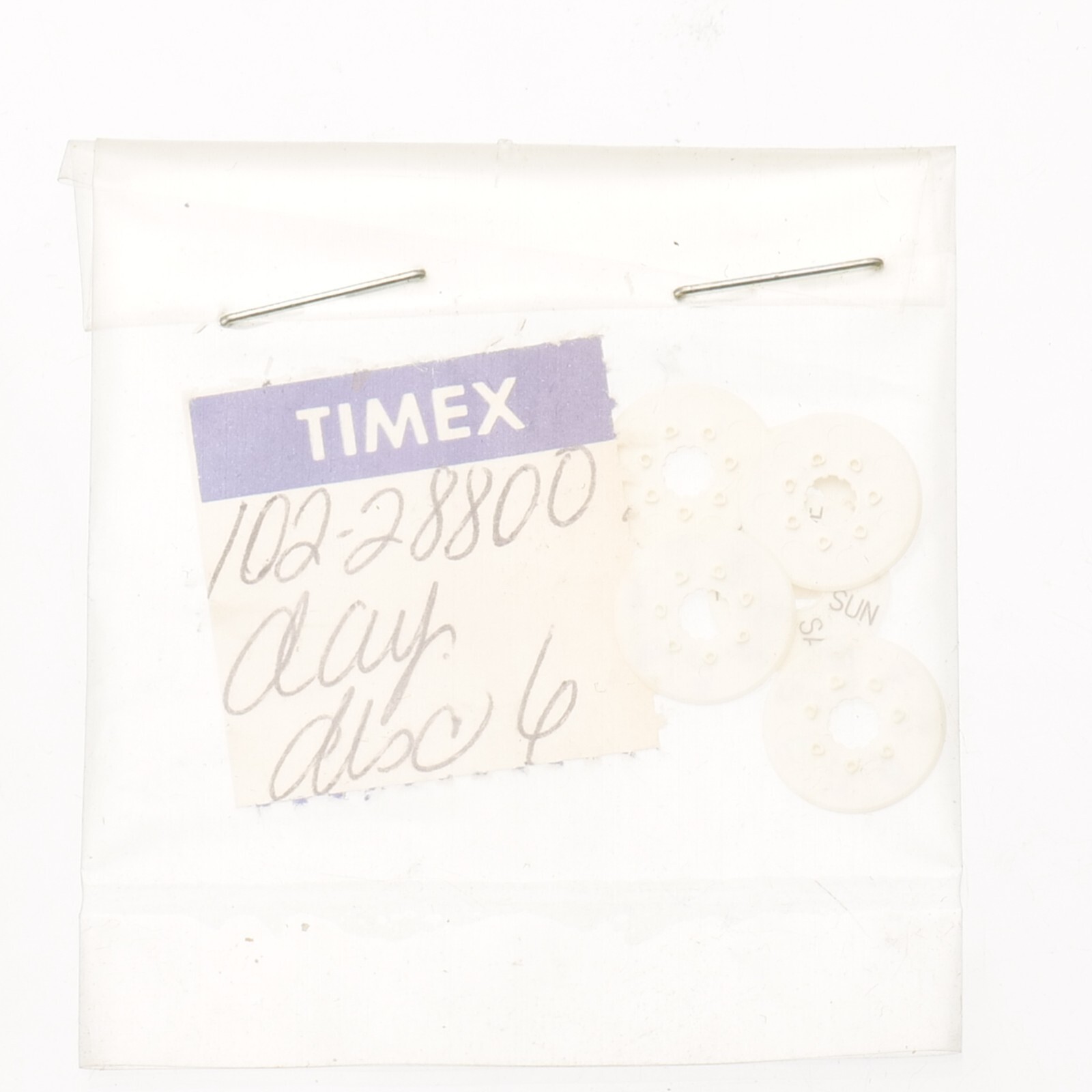 Vintage Timex 102-28800 Day Disc Parts New Old Stock Watchmakers NOS