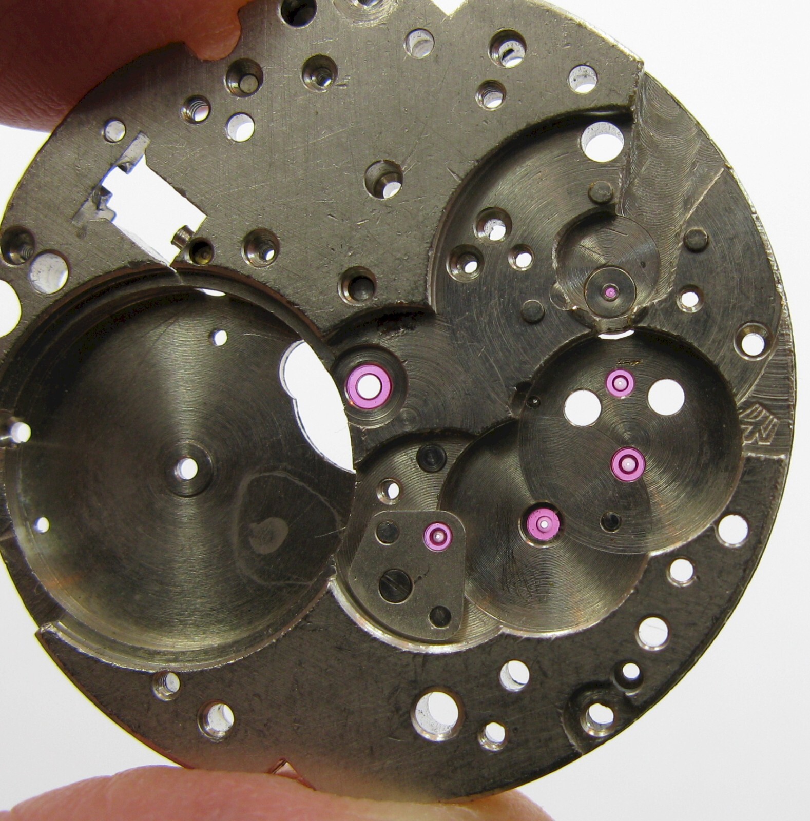 Poljot 3133 chronograph … watch movement part main plate #100