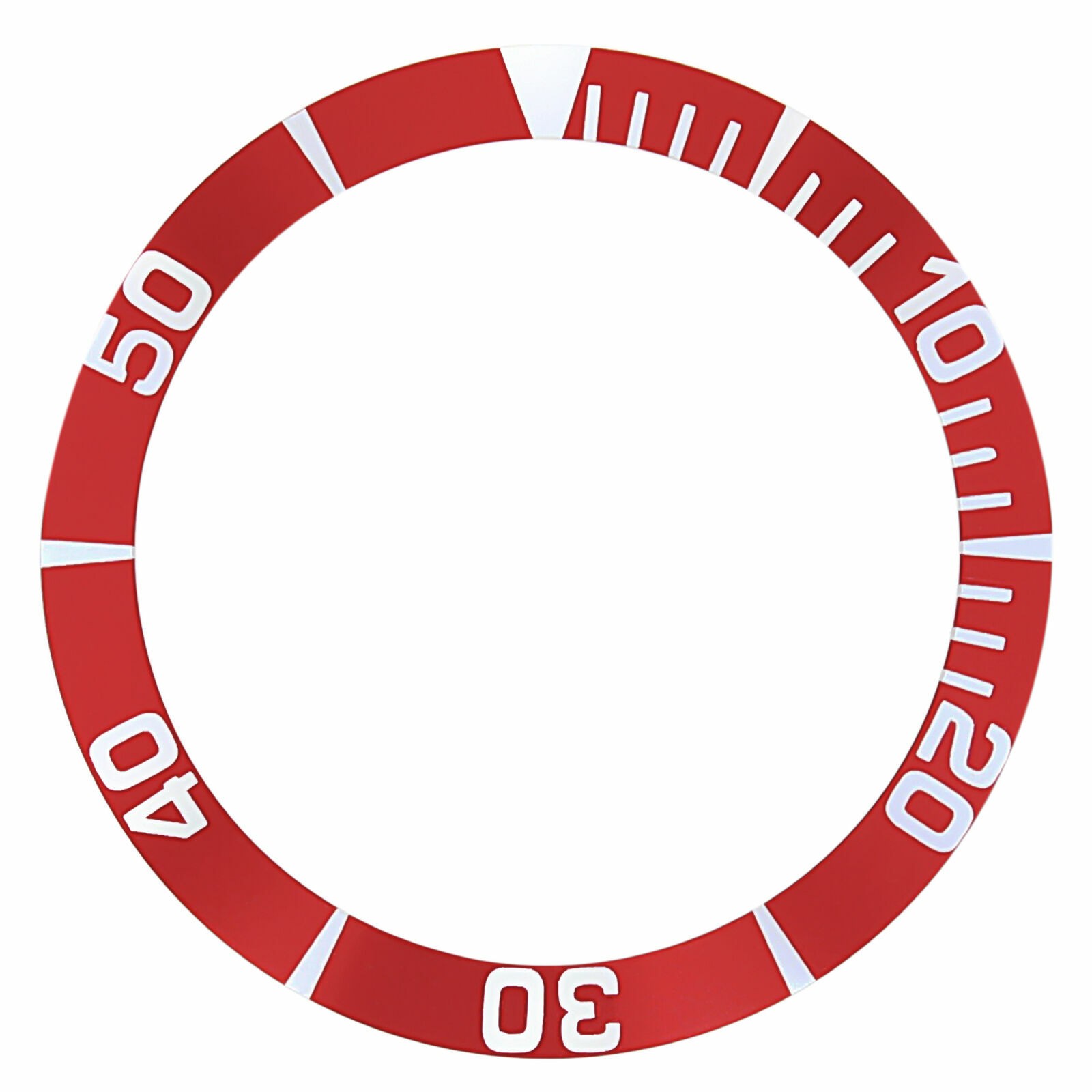 BEZEL INSERT FOR SEIKO 5 SEA URCHIN SNZ15K1,SNZF17 WATCH AUTOMATIC DIVER RED