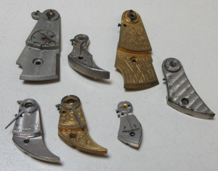 VTG LOT OF POCKET WATCH BALANCE COCKS BRIDGE WATCHMAKER REPLACEMENT PARTS #10