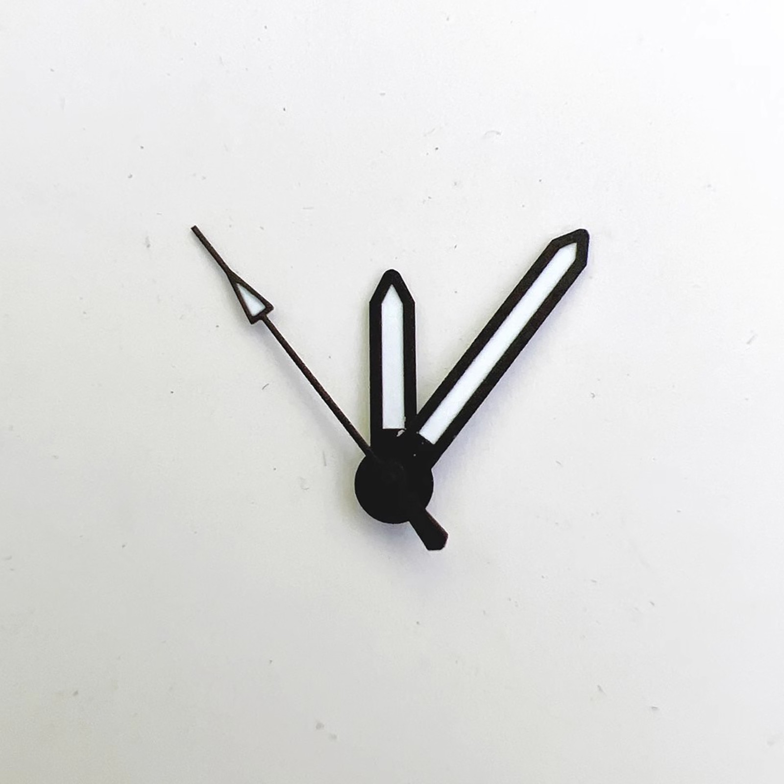 Watch Hands Black Edge Green Luminous Watch Hands for NH35/NH36/4R/7S Movement