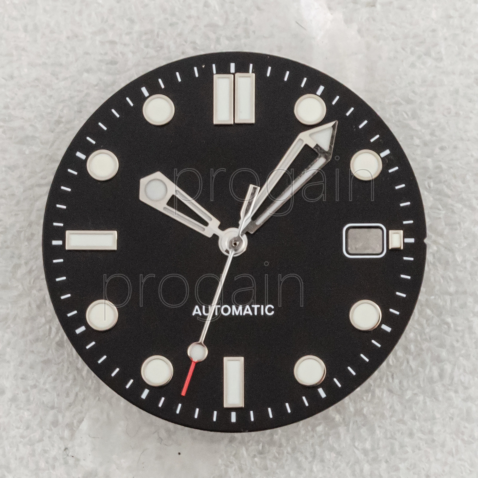 31mm Wave Watch Dial+hands Green Luminous For Nh35 Nh36 Movement Accessories