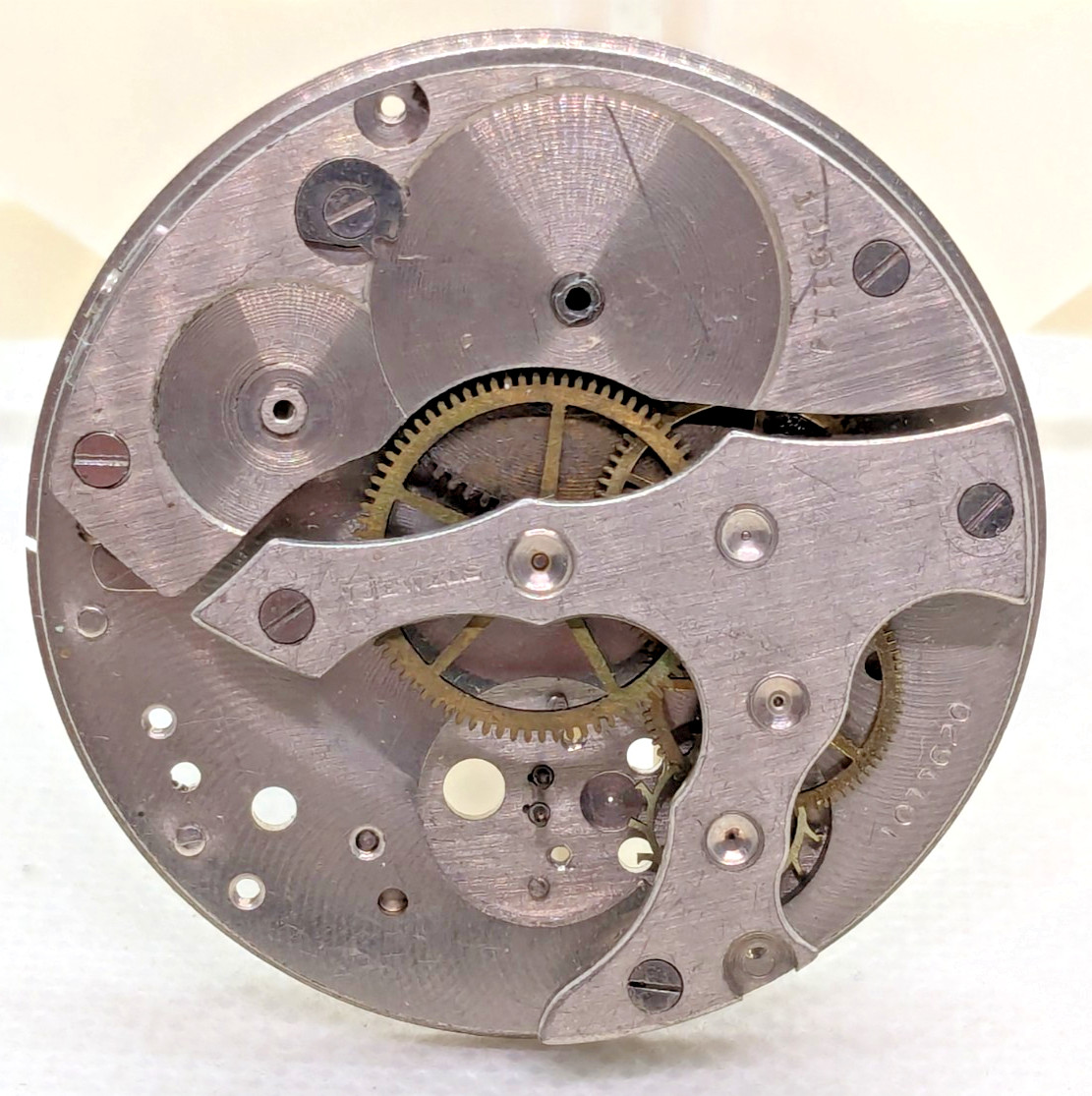 Vintage 40mm Pocket Watch Movement 116114 Crafts Jewelry Watch Parts Unbranded