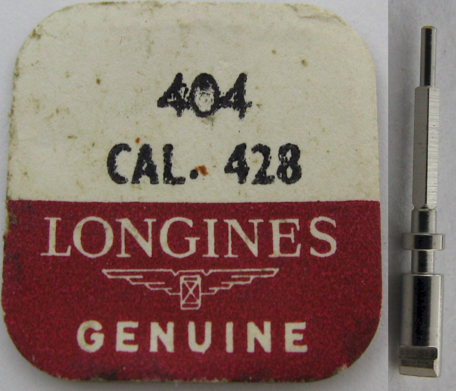 Longines 428 male split winding Stem # 404 Watch Part