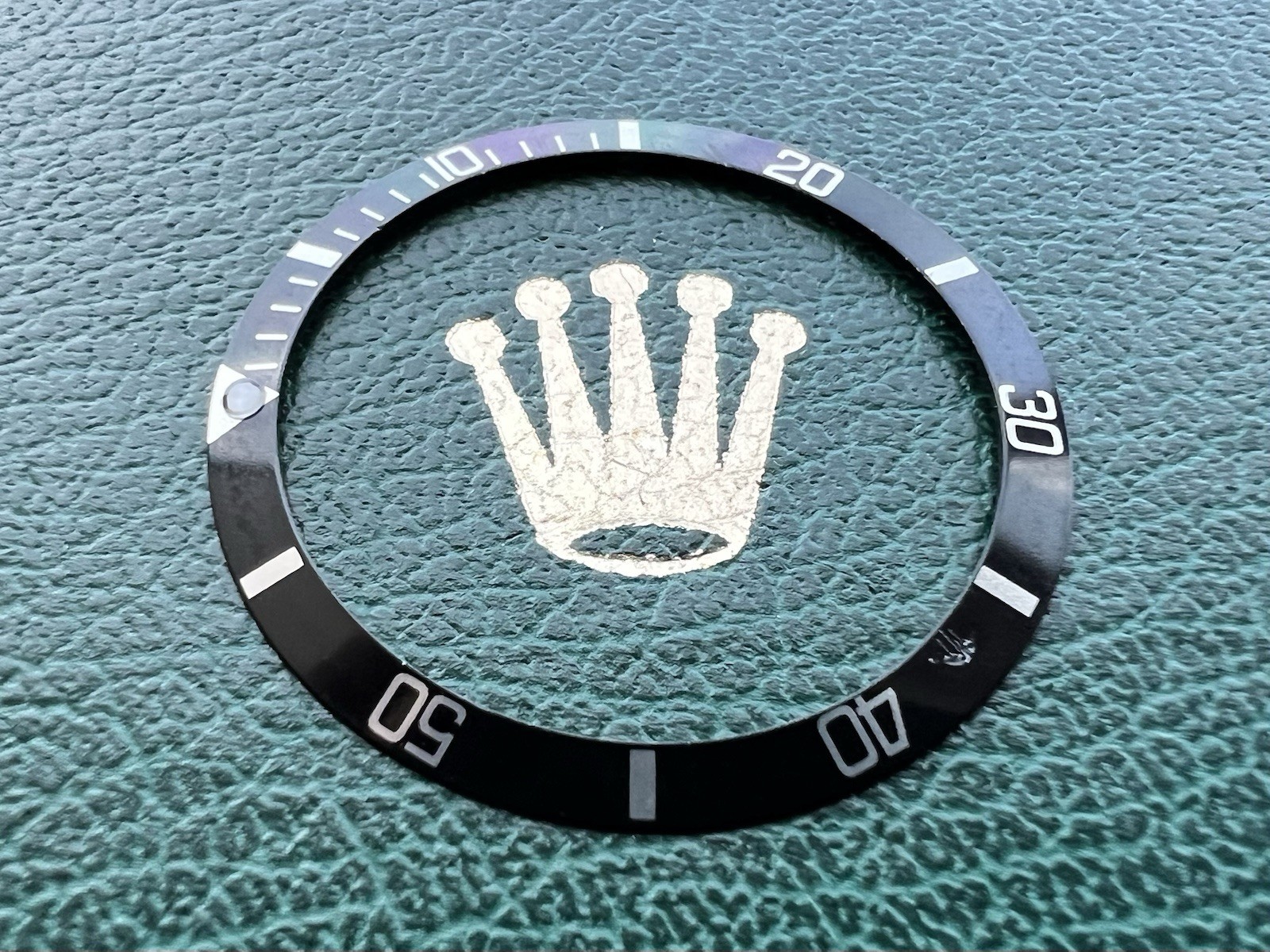 Genuine Rolex Submariner 5512 5513 1680 1665 Black Bezel Insert OC#1548