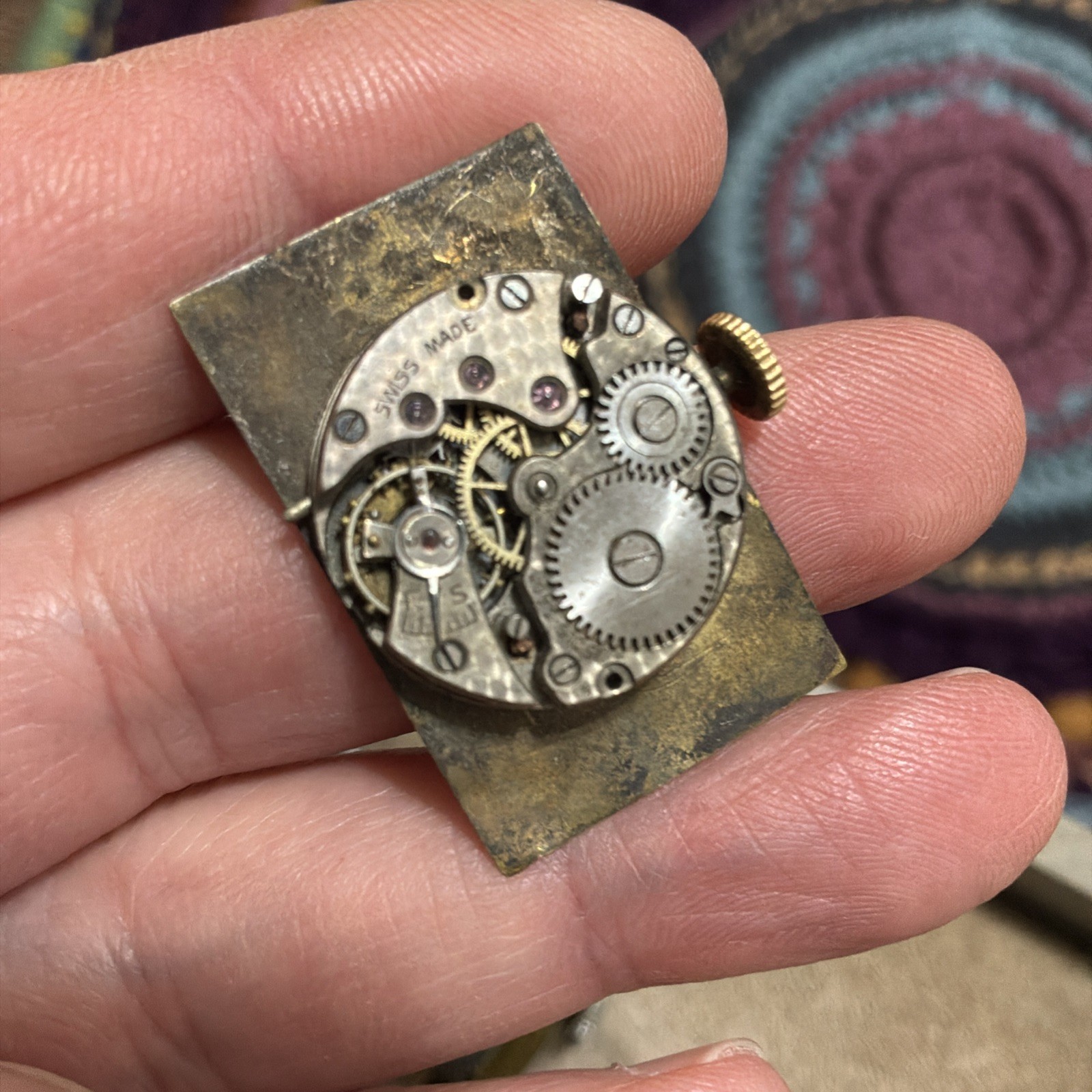 Lot of 15 VTG Wrist & Pocket Watch Movements For Parts or Repair