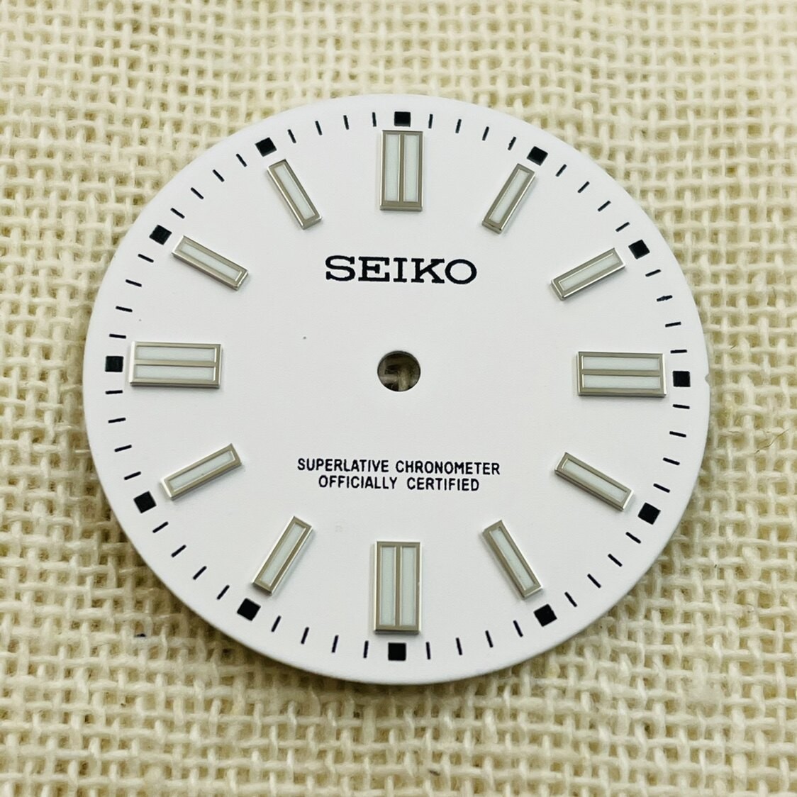 28.5mm Watch Dial Green Luminous For Seiko NH35 NH36 Movement Diary Watch Dials