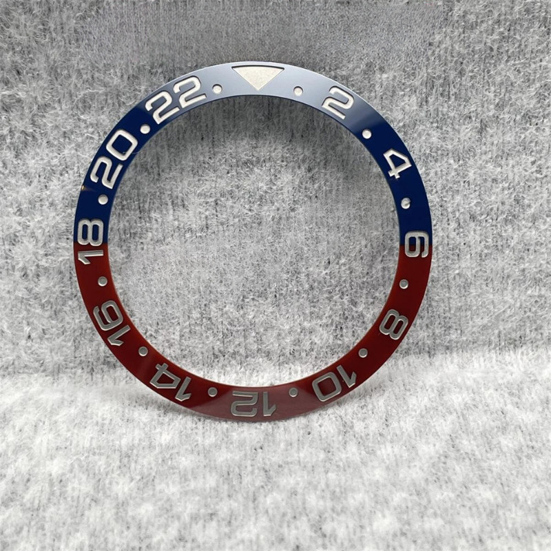 Custom Made Watch Bezel Insert Fits Rolex GMT Master II Pepsi 116710 126710