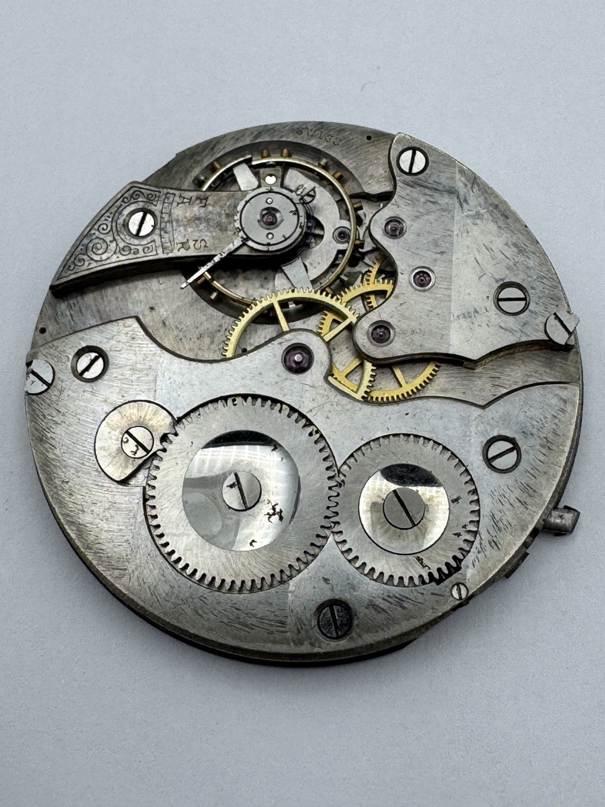 Pair Of High Grade Pocket Watch Movement For Parts Or Repair