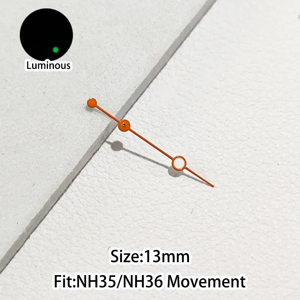 Personalized Second Hand Green/Blue Green Luminous Watch Hands Fit NH35 NH36