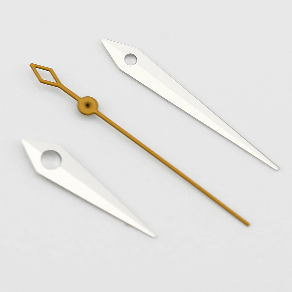 Polished Dauphine Watch Hands Set Presage Cocktail Style For NH35 NH38 10x14x15m