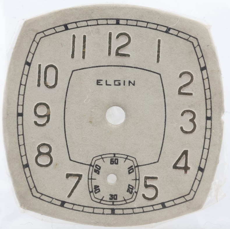 ELGIN ART DECO NOS WRIST WATCH DIAL 25.77×25.62mm (KX)