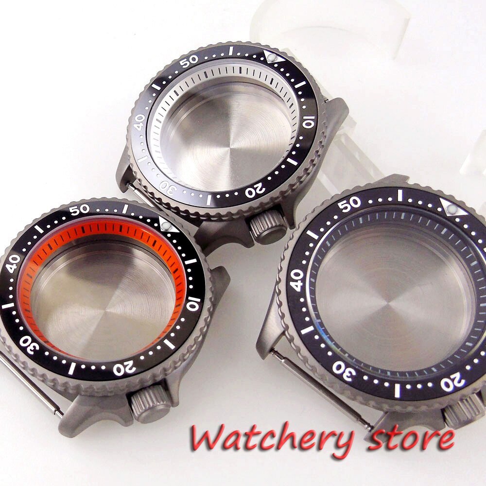 41mm 200m Waterproof Dive Titanium Watch Case For Men Fit NH35 NH36 Sapphire