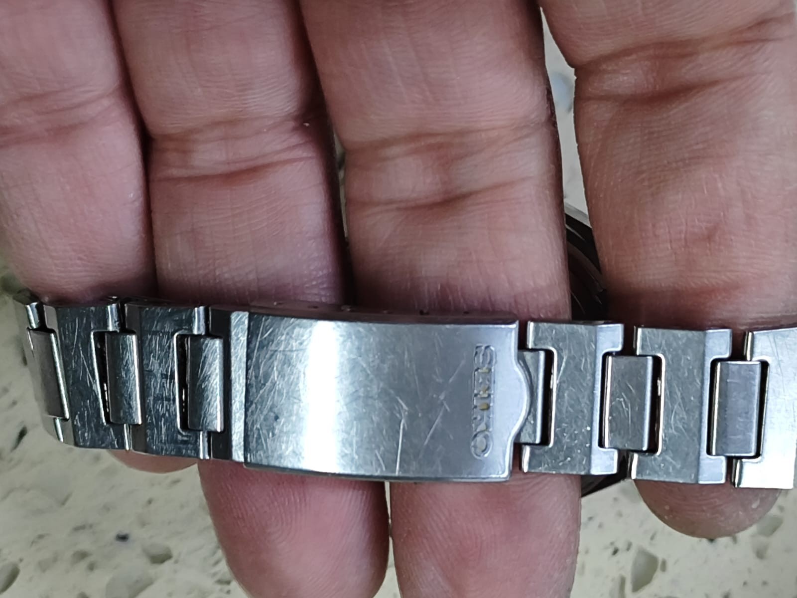 1976 Seiko BellMatic Alarm 4006-6050 Case & The bracelet only Used