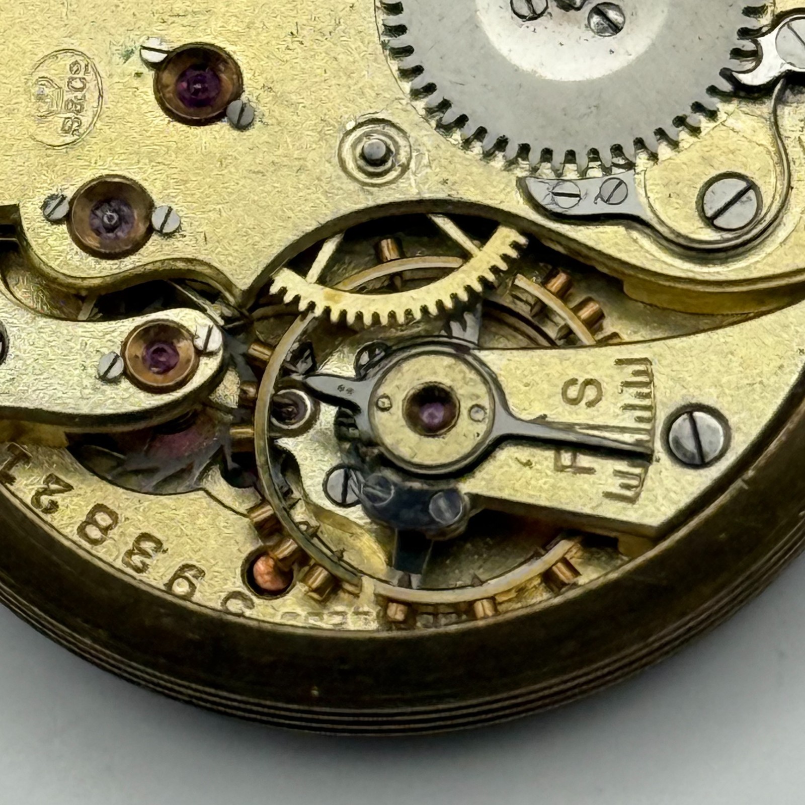 IWC Borgel Trench Watch Movement Peerless High Grade S&Co Manual Parts 29.6mm