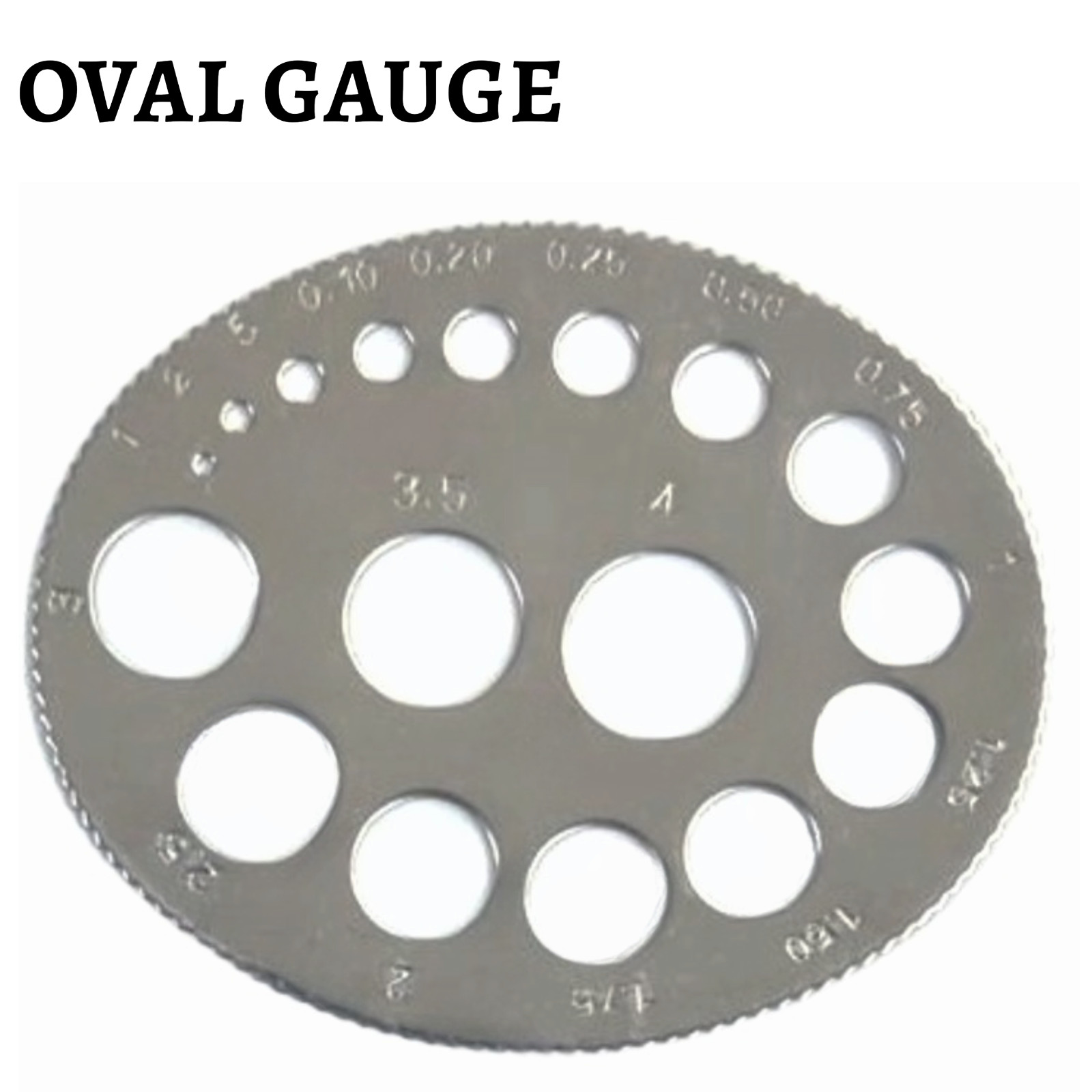Oval Gauge for Round Stones: Pocket-Sized Accuracy, Jewelers Tool