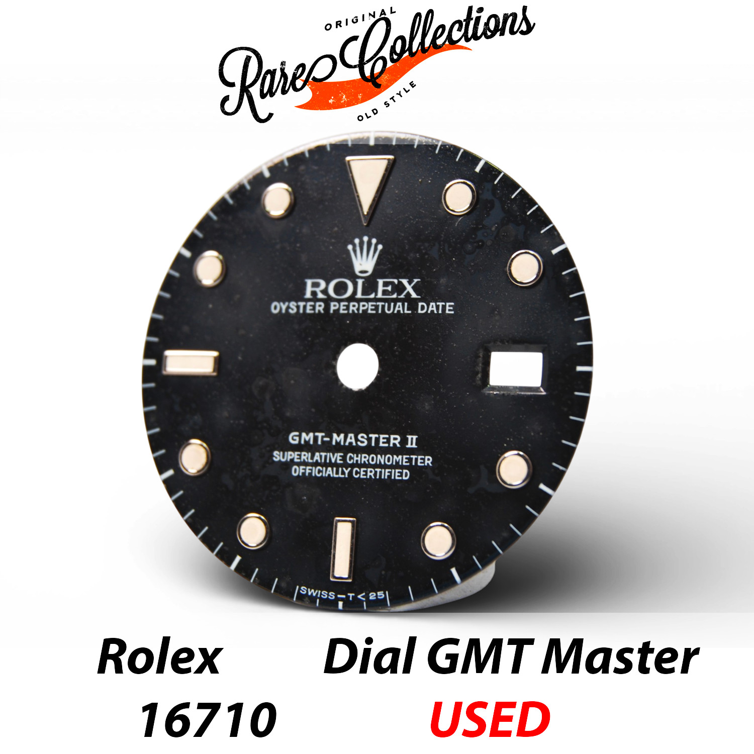 Black GMT-Master II Dial Tritium for Rolex (cod. 16710) — Used Good Condition