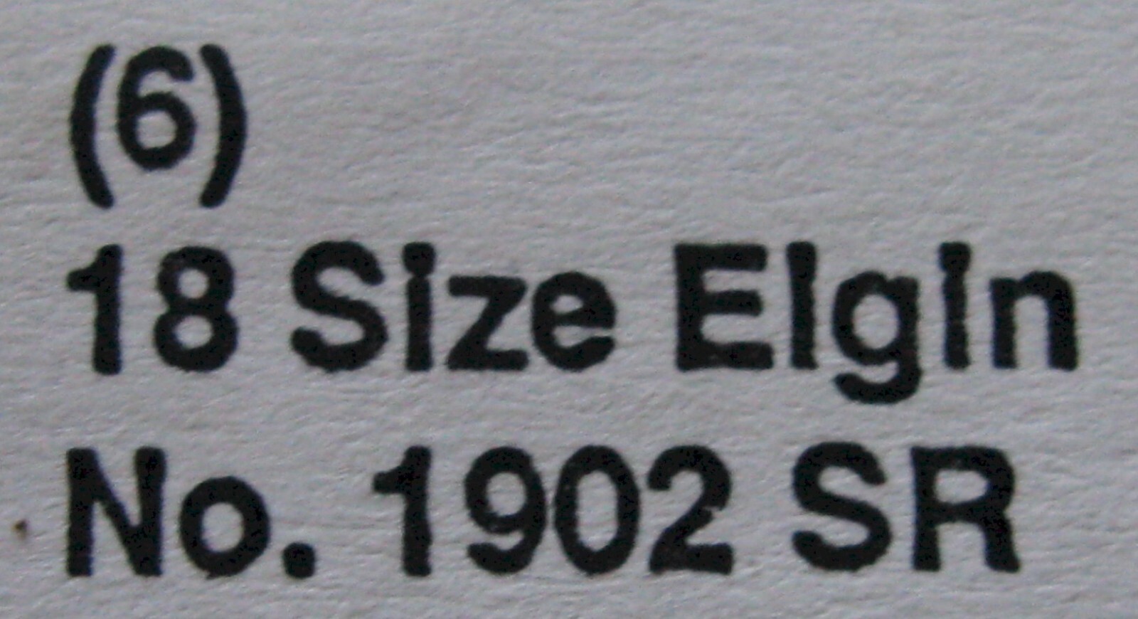 Elgin Watch 18s SR 1902 staff balance #723 bottle 6