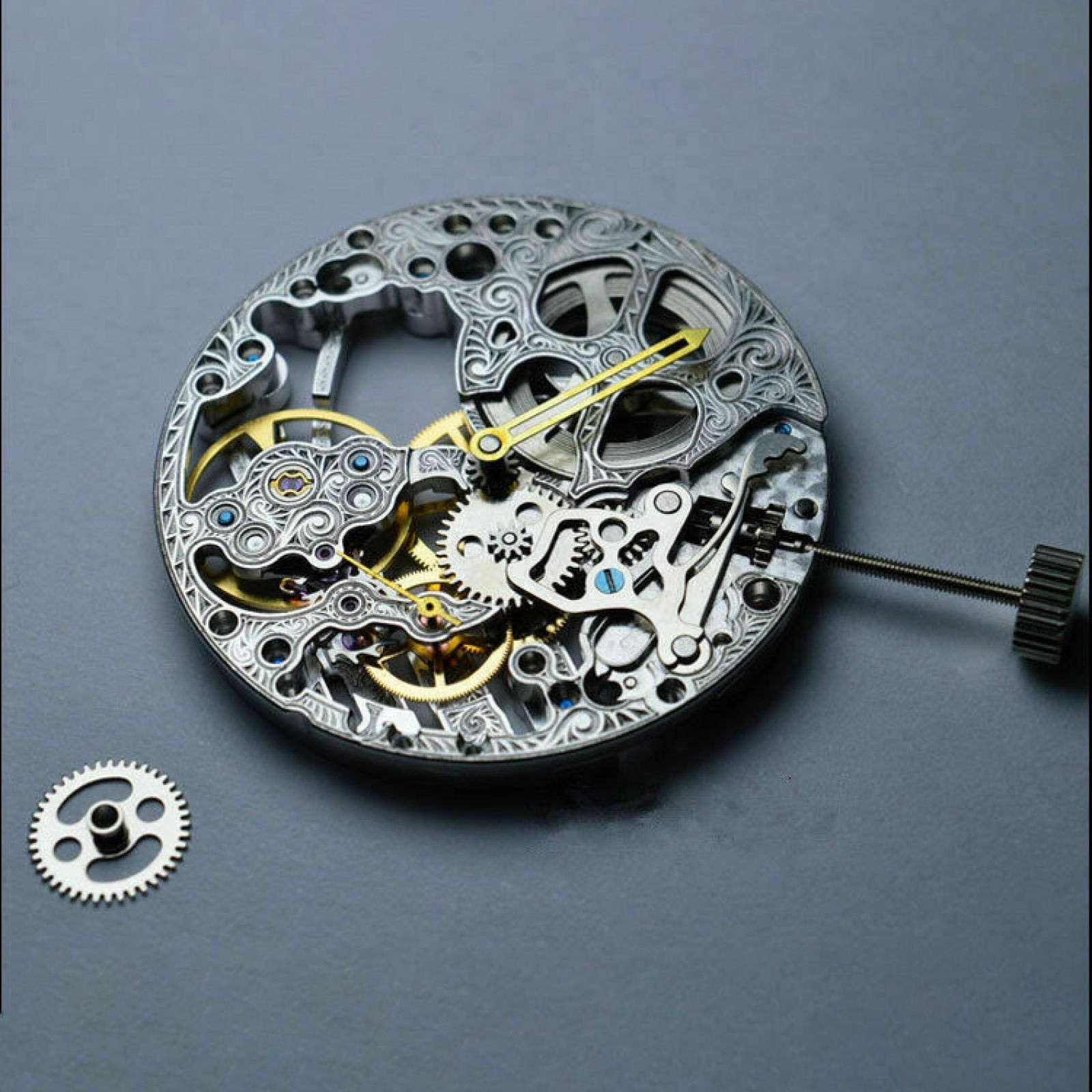 Original Skeleton Movement Hollow Manual Hand Winding Repair For st3620k r