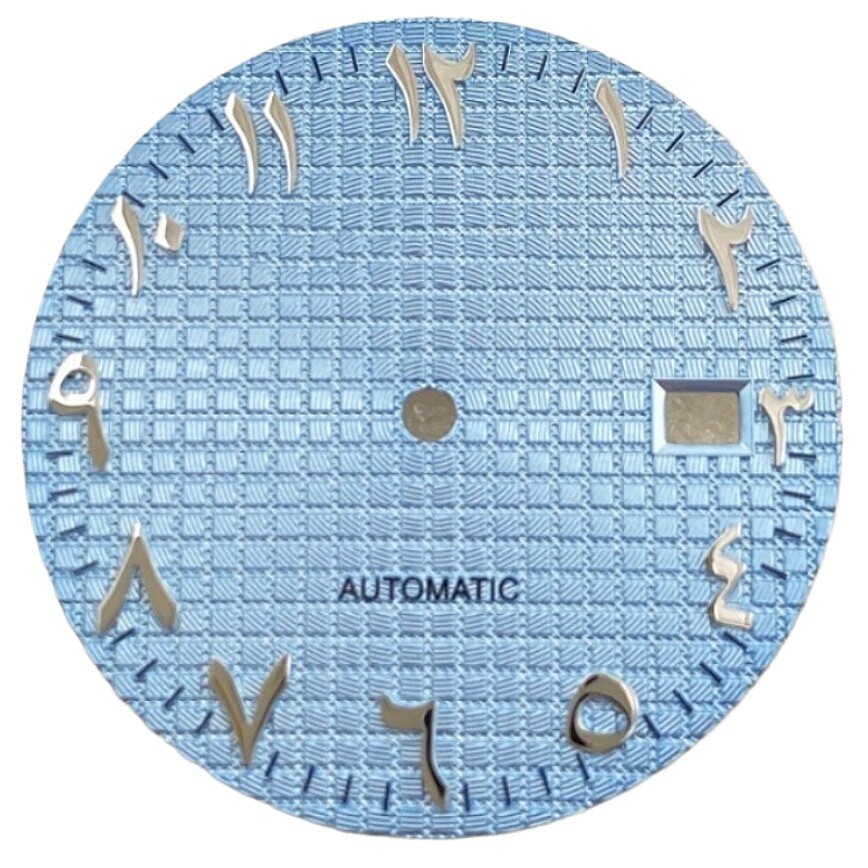 31.8mm NH35 Dial Arabic Numeral Dial No Logo Fits NH35/NH36 Movements Watch Dial