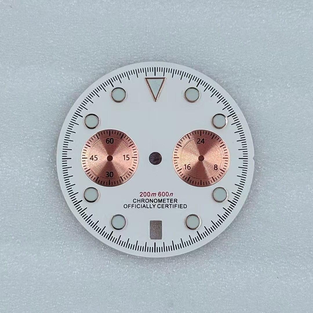 32.5mm VK64 Dial Green High-luminous Suitable for VK63/VK64 Movement Watch Parts