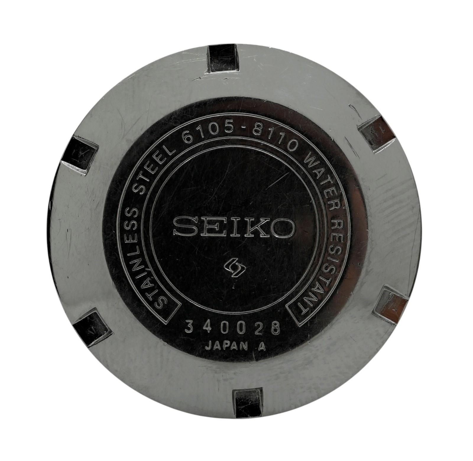 Seiko 44mm Diver Captain Willard SS Case Back from 1973 for Ref: 6105-8110!