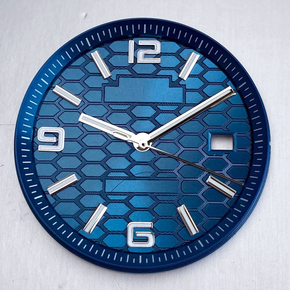 Green/White Watch Dial Face Suitable For NH35 NH36 Auto Movement Watch Repair