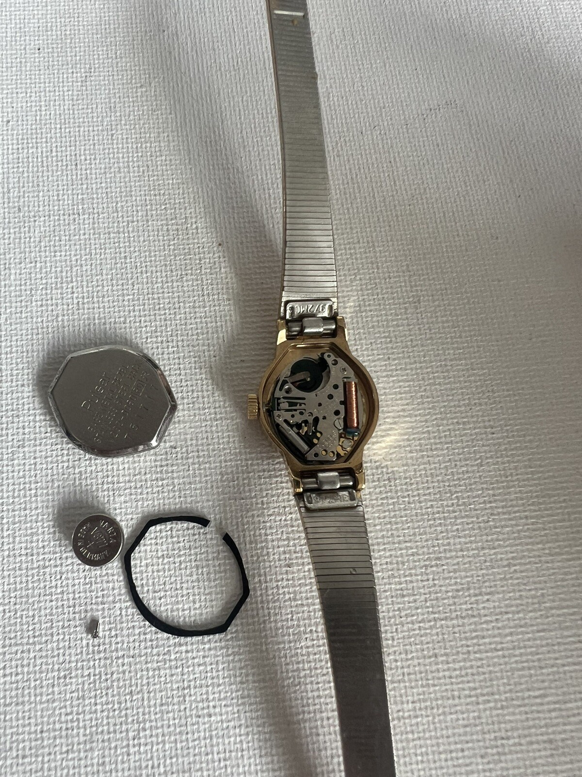 lot of watch parts six watches and four bands various brands